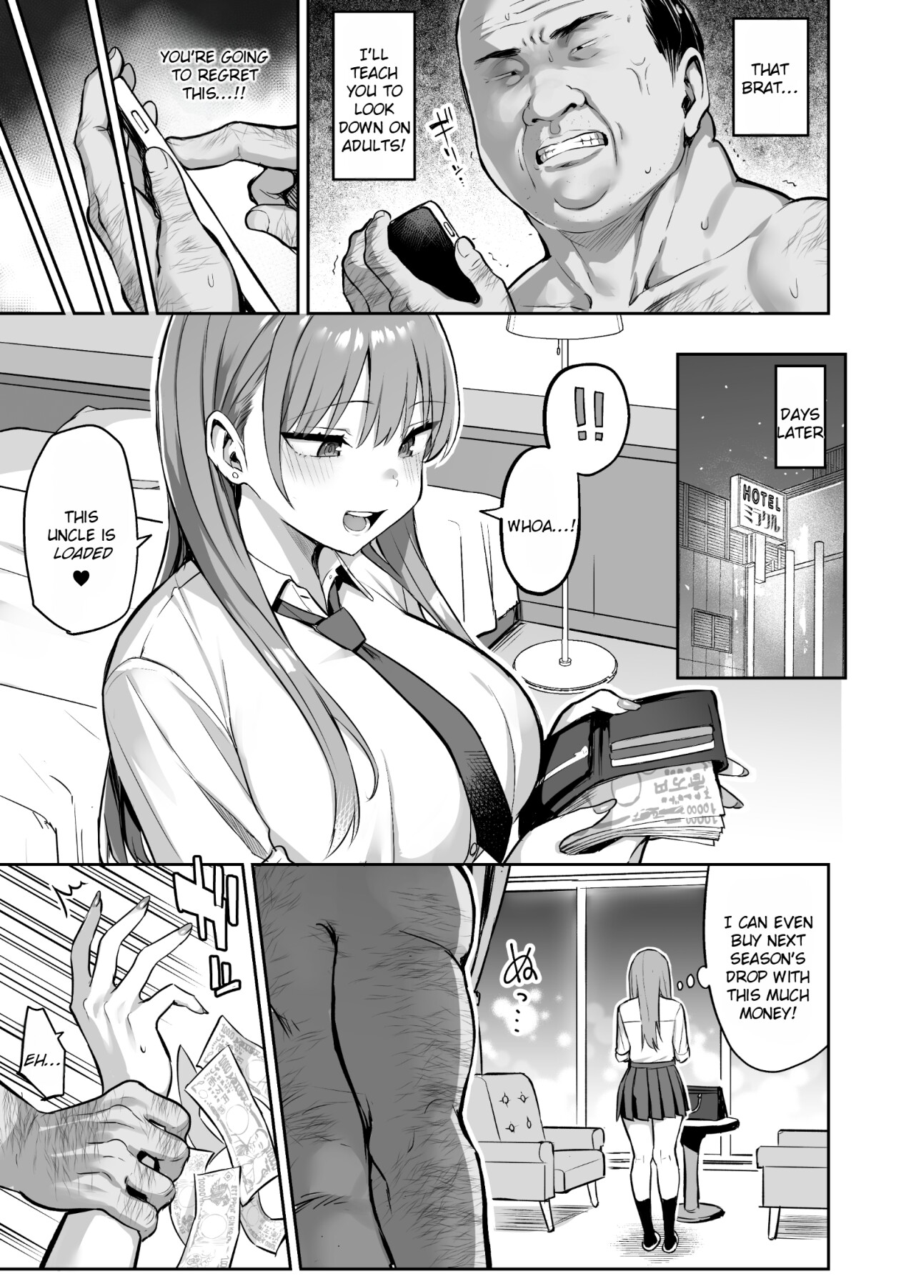 Hentai Manga Comic-Punishment sex for a cheeky sugar daddy girl-Read-4